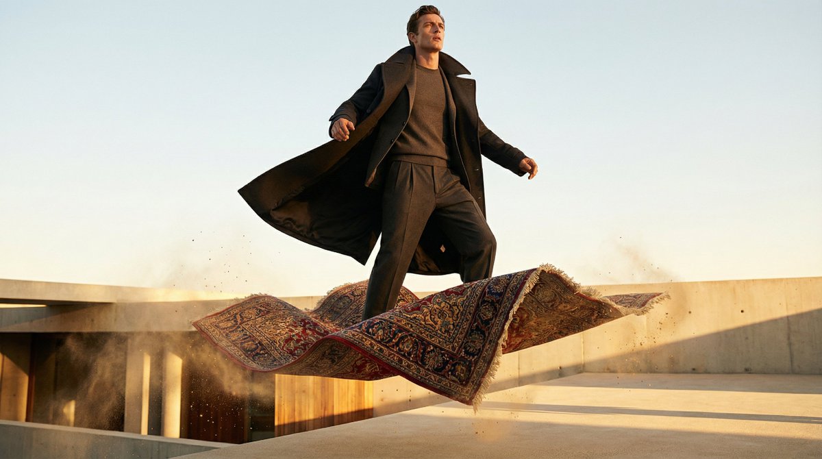 High-Fashion Magic Carpet Editorial Shot 3