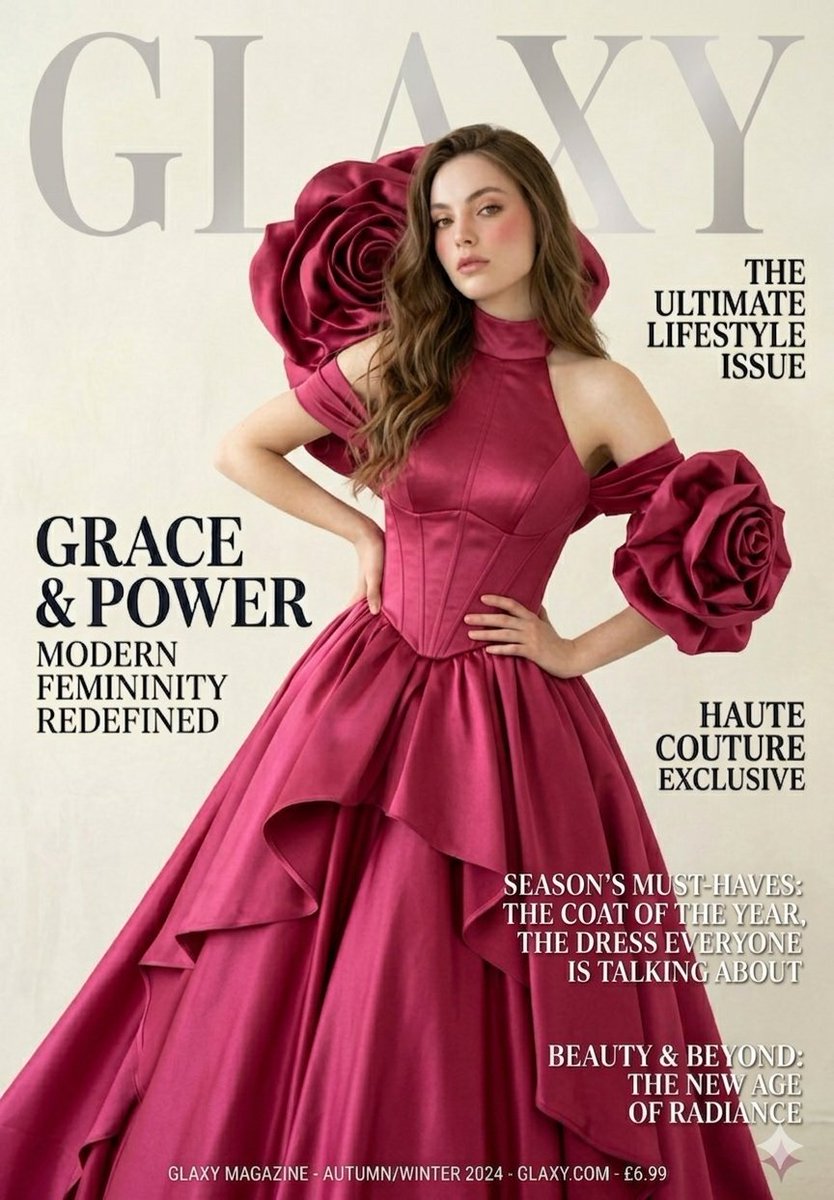 High-End Haute Couture Magazine Cover 1