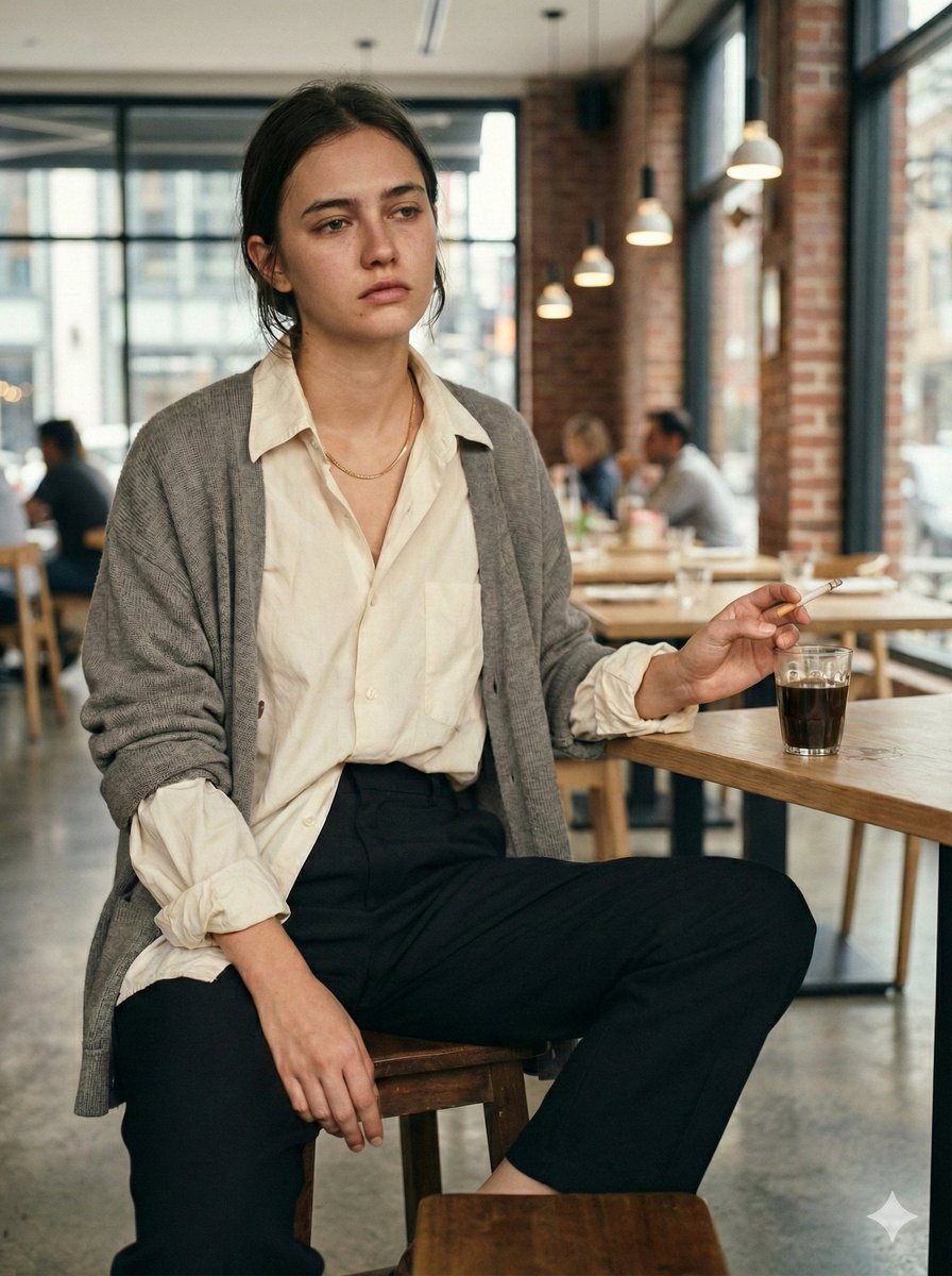Cinematic Realism Cafe Portrait (JSON) 1