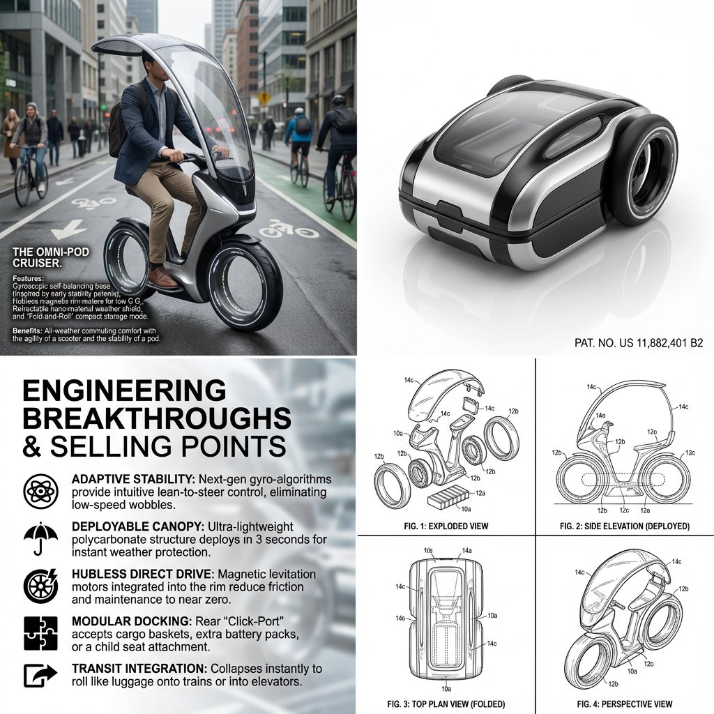 Hybrid Transportation Device Design and Patent Generation 1