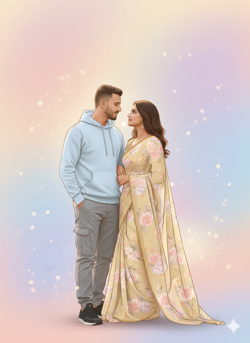 Romantic Pastel Illustration with Strict Identity Lock 4