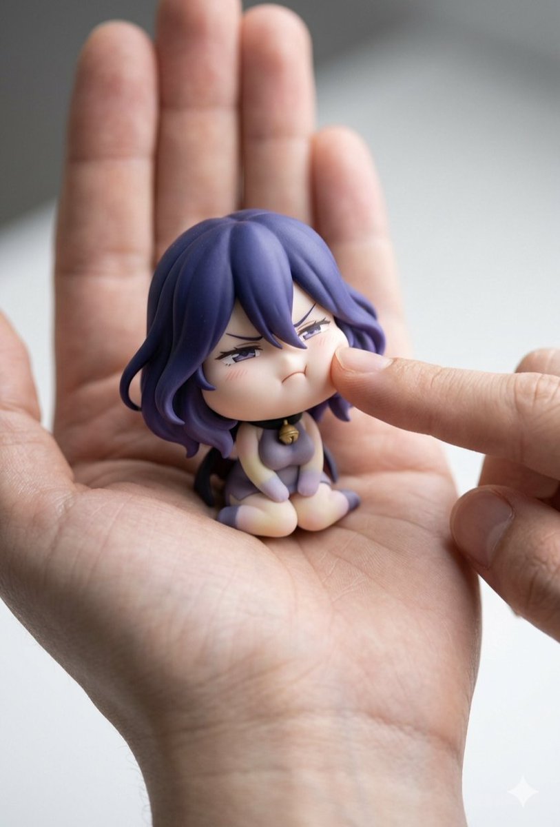 Macro Photography of Chibi Anime Figurine Prompt 2