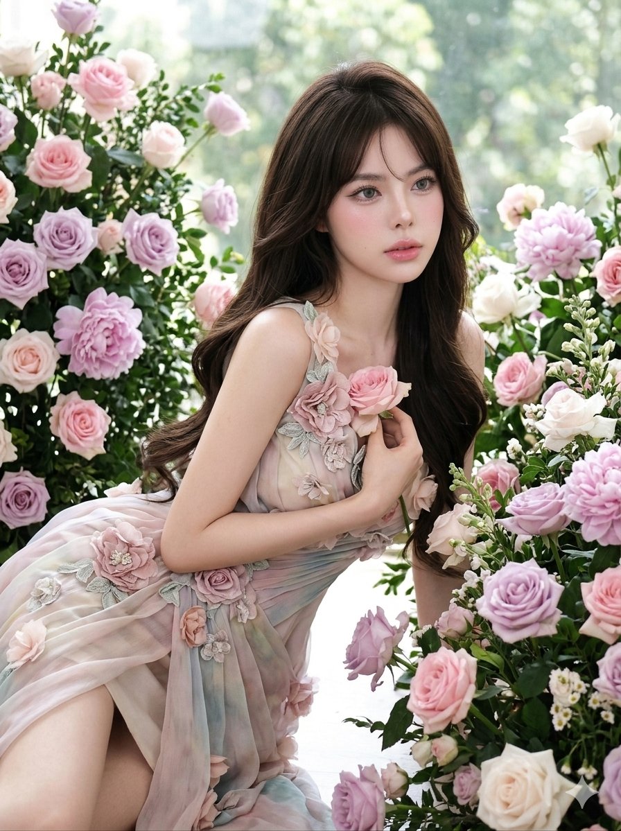 Ethereal Floral Studio Portrait 1