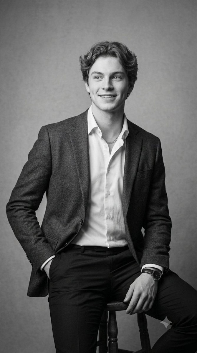 Classic Black and White Male Studio Portraits 2