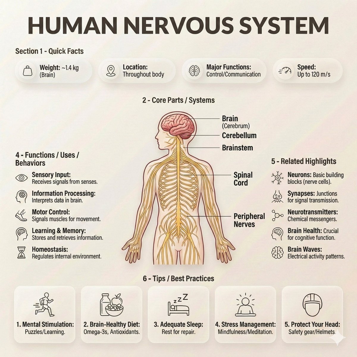 Ultra-Clean Anatomy Infographic Prompt 2