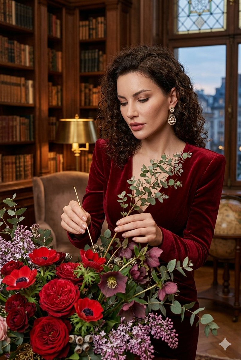 Vintage Florist in Velvet 1