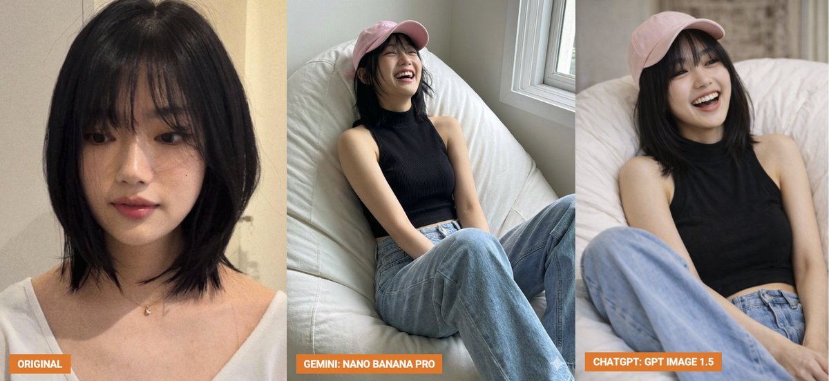 Photorealistic Woman Laughing on a Beanbag 1