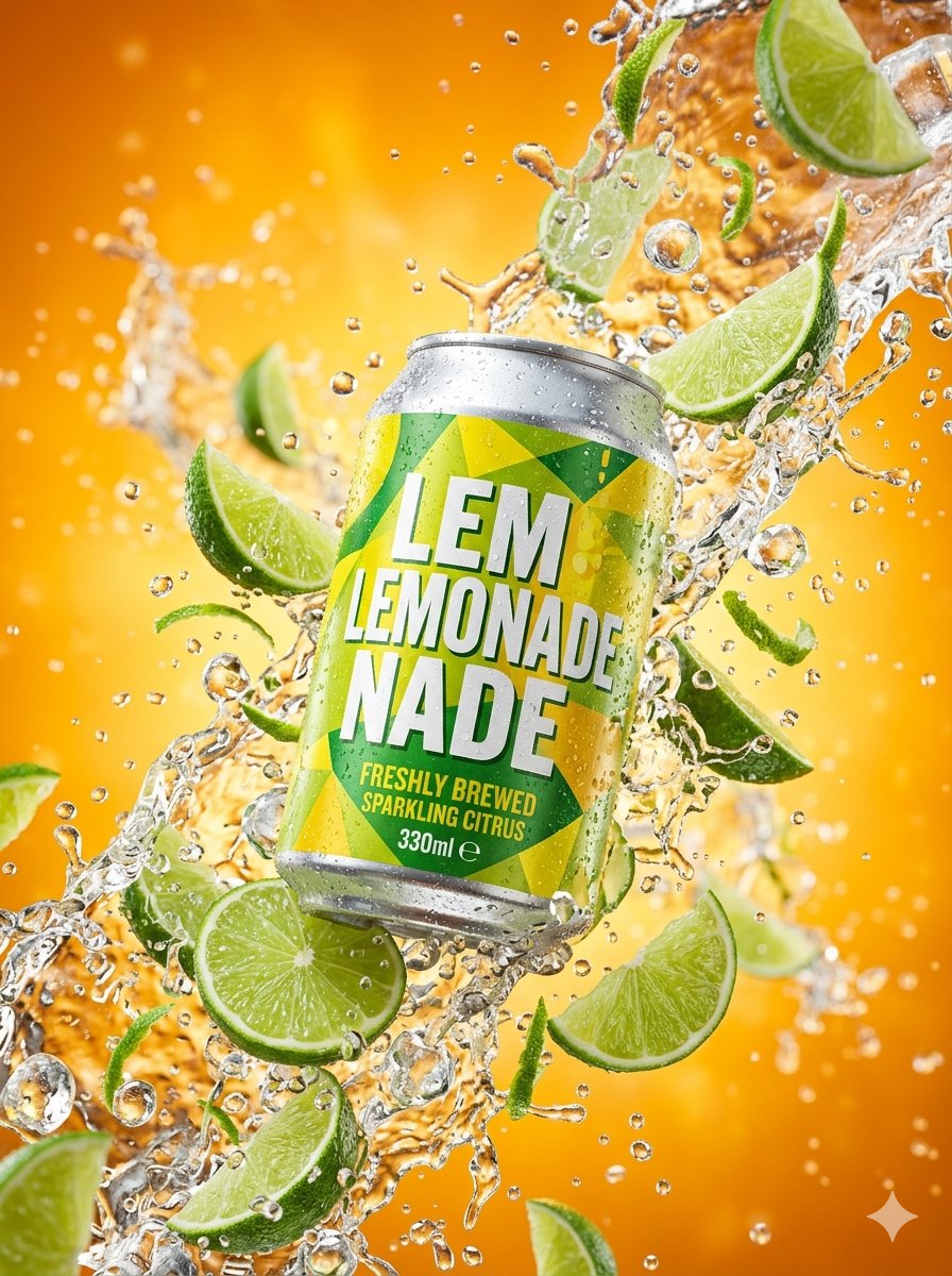 Hyper-realistic Surreal Lemonade Can 2