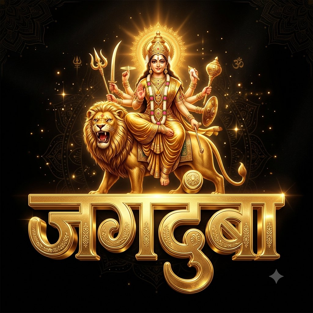 Social Media Post - Golden Goddess Mahalakshmi Image