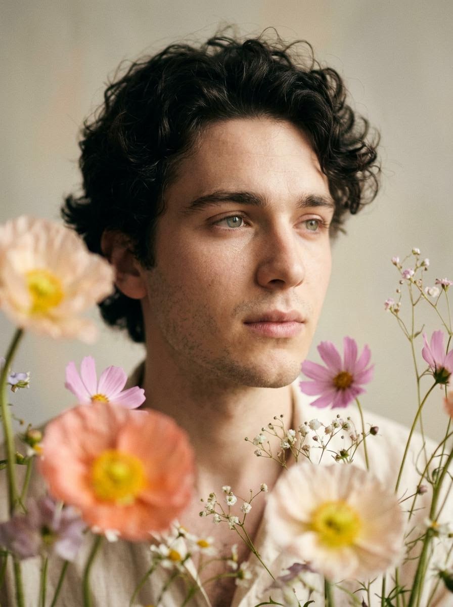 Soft Artistic Portrait with Flowers Prompt for Nano Banana 2 2