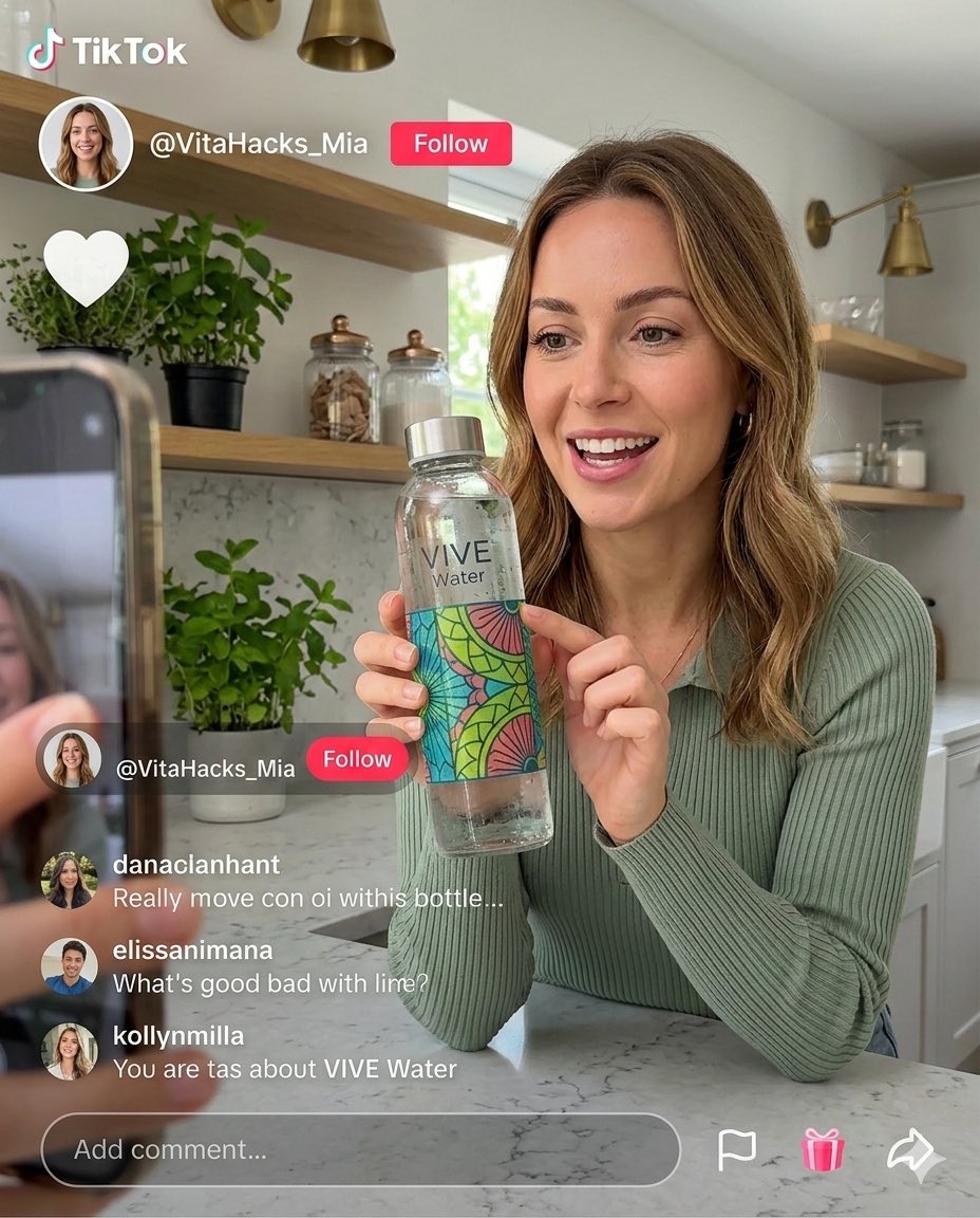 TikTok Creator Holding Product Screengrab 2
