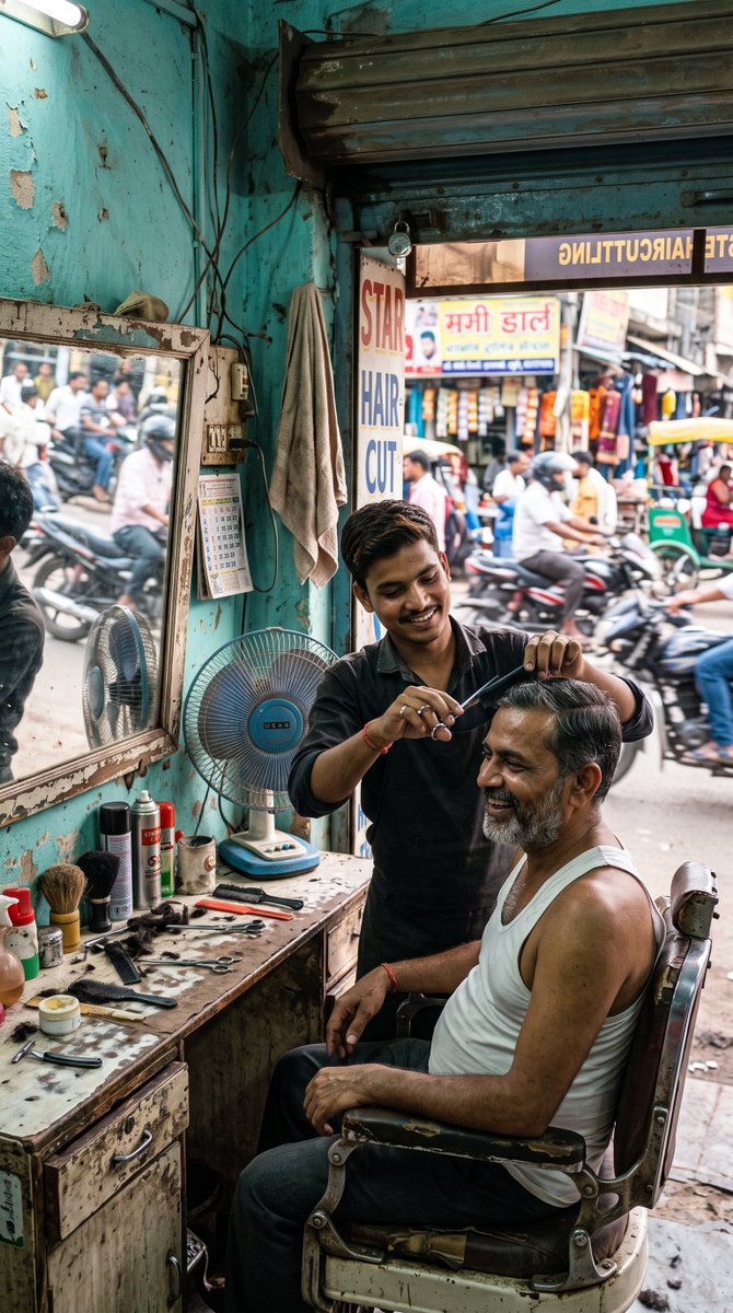 Street Barber Documentary Photo 1