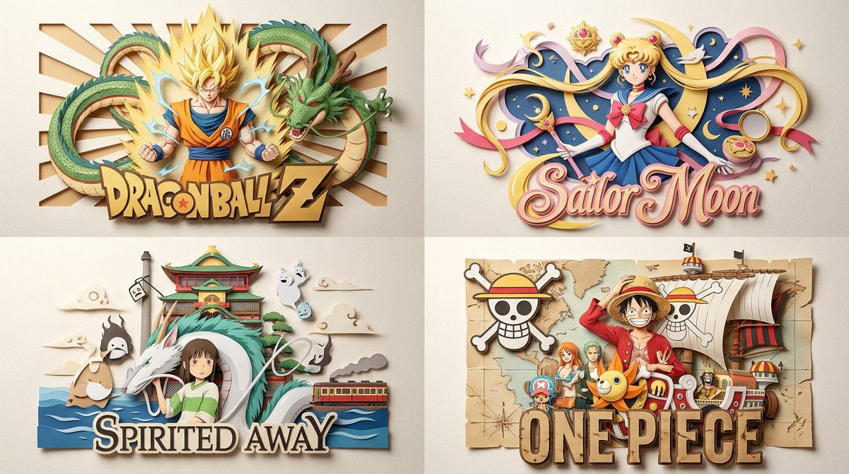 Paper Relief Anime Style 1