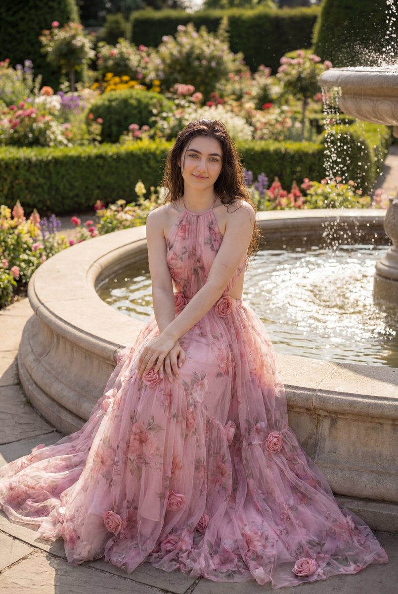 Luxury Garden Fashion Editorial Portrait 3