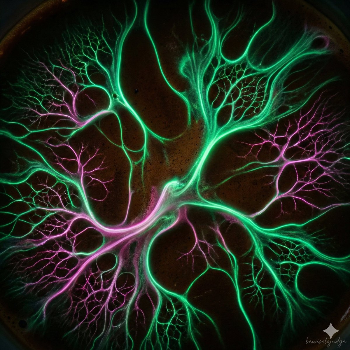 Abstract Microscopic View of Living Coffee Crema 2