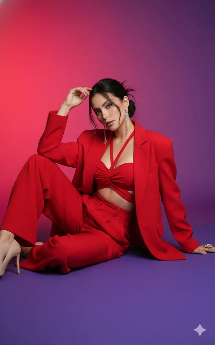 Dual Image Generation in Modern Formal Scarlet Red 2