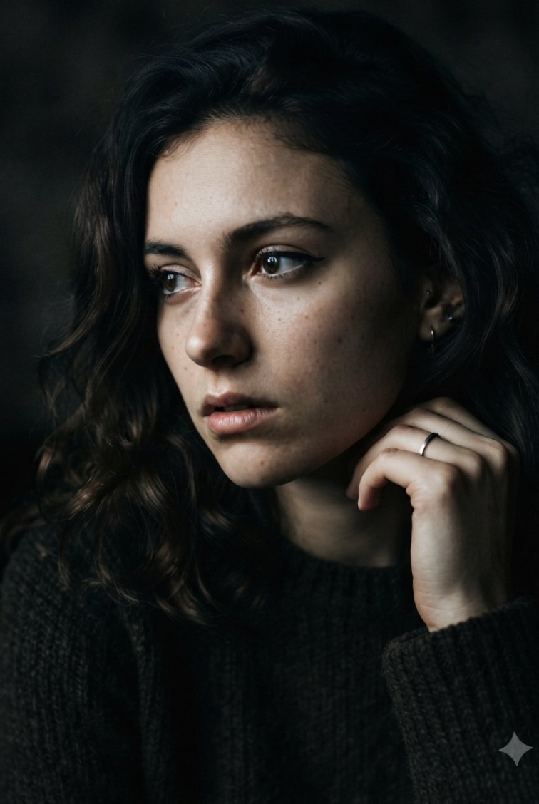 Moody Atmospheric Introspective Portrait 1