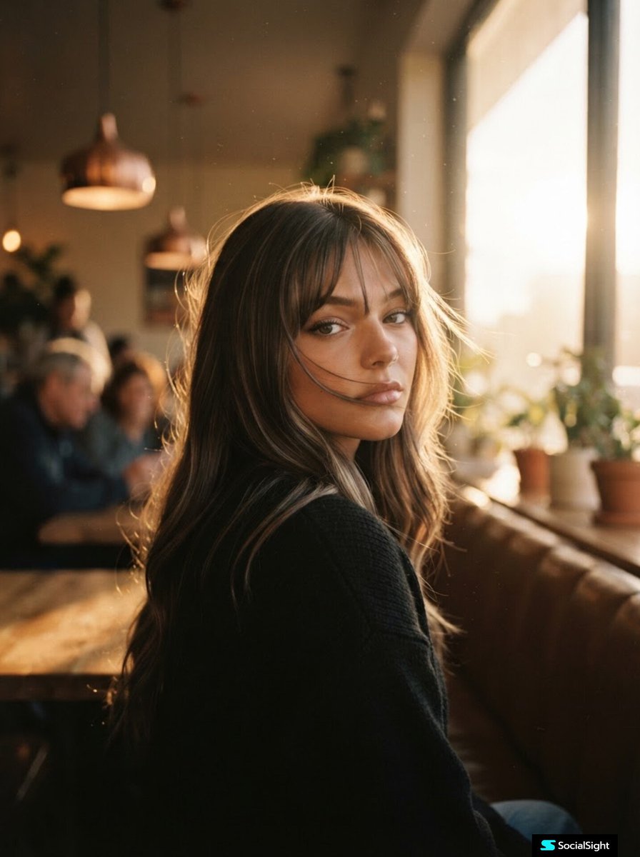 Golden Hour Cafe Cinematic Portrait 2