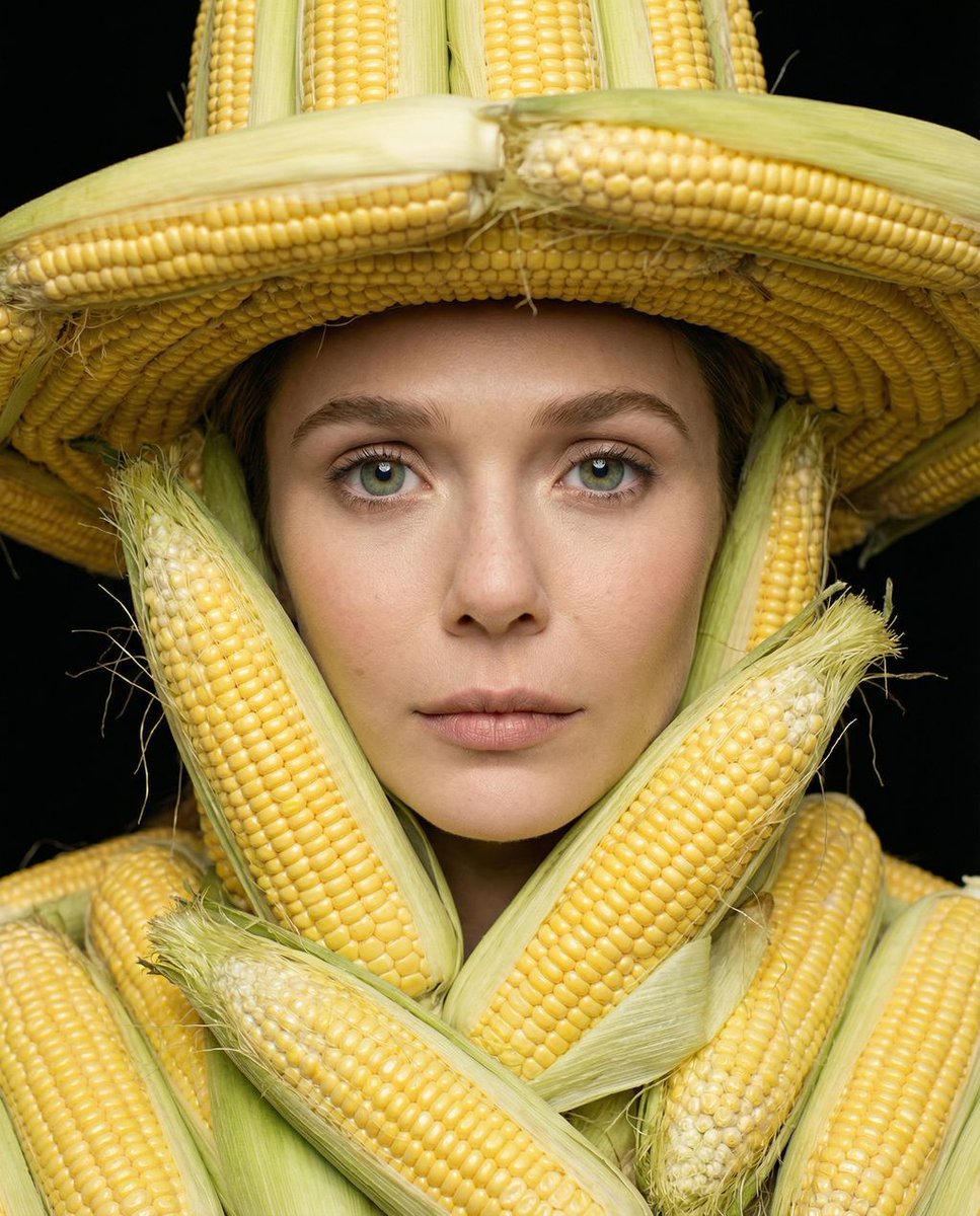 Elizabeth Olsen: Agrarian Haute Couture Macro Portrait 2