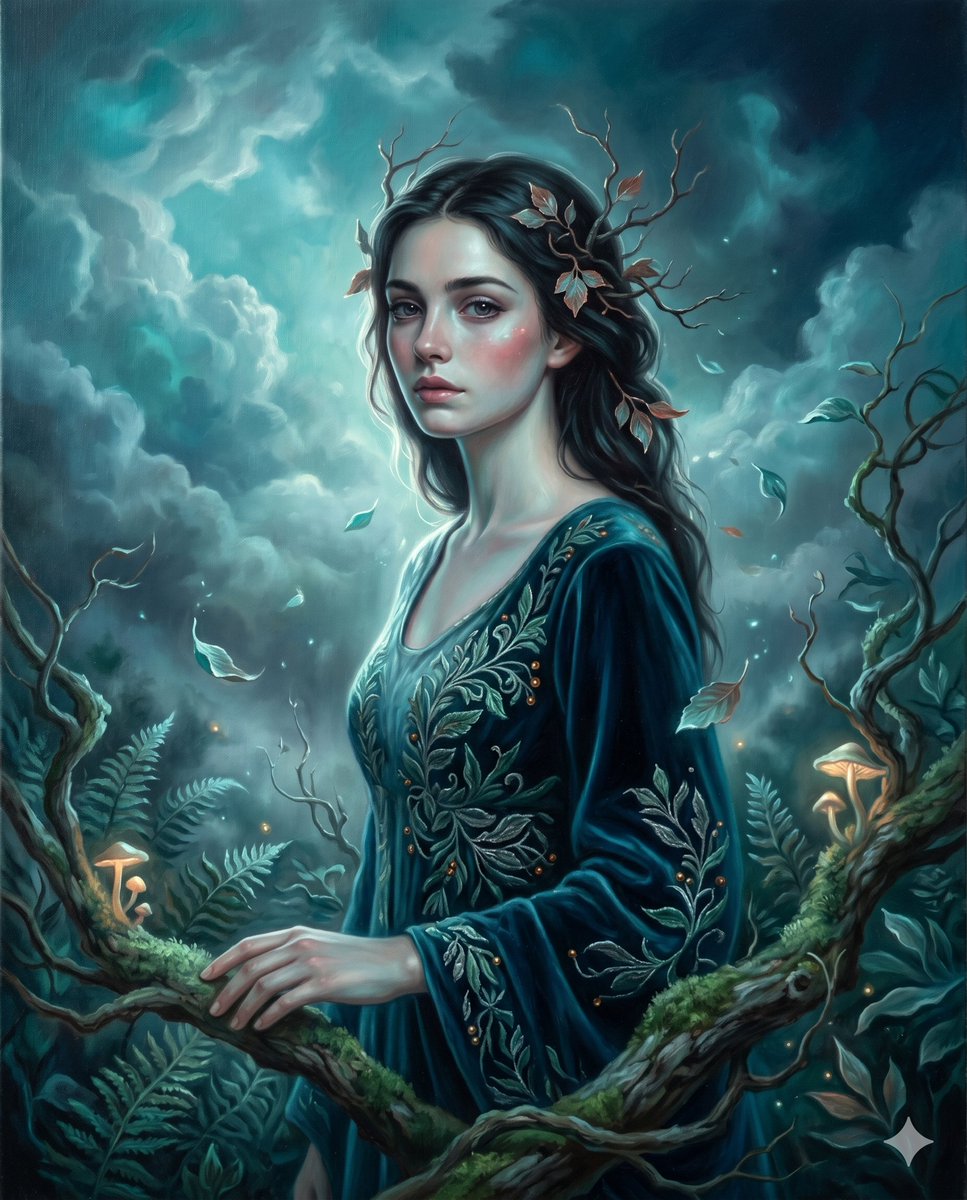 Surrealist romantic oil painting 2