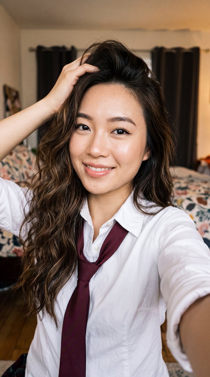 East Asian Woman Selfie Portrait 4