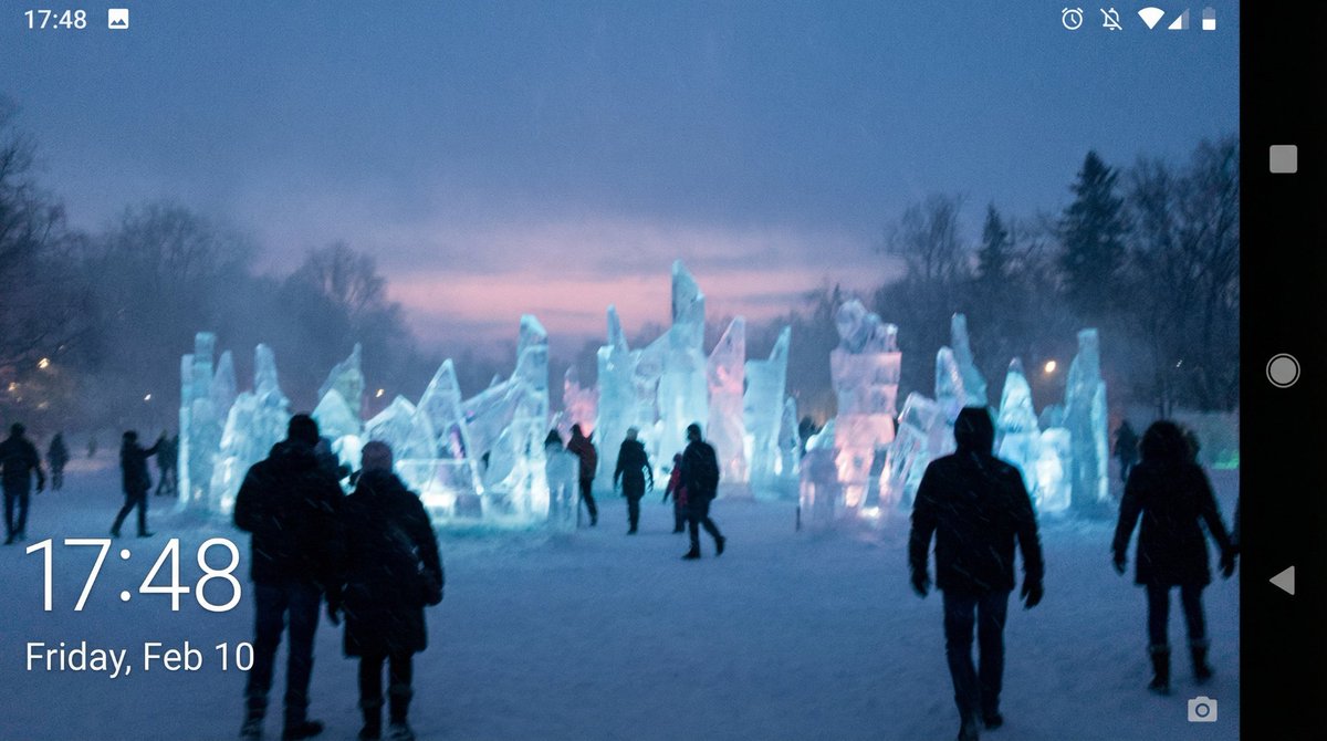 Candid iPhone Photo of Ice Sculpture Installation 3
