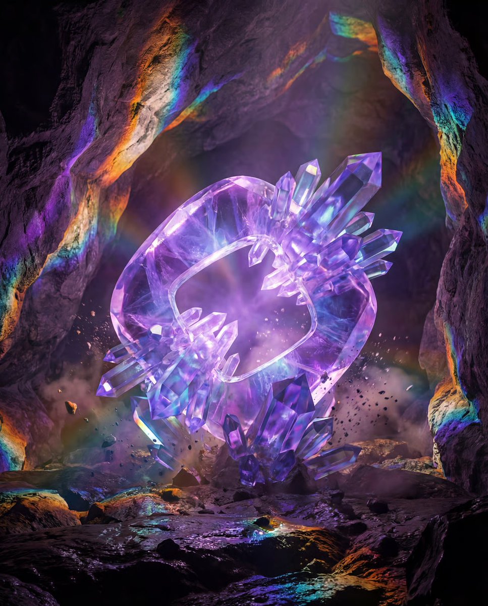 Photorealistic Crystal Logo Generation 2