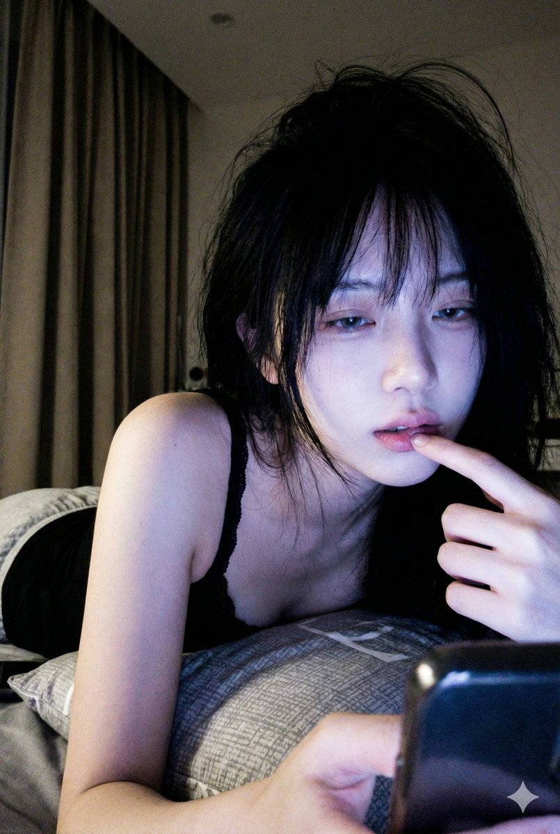 Low-Light Phone Selfie with Screen Glow 1