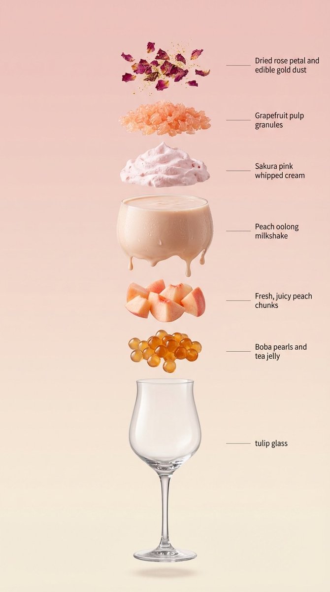 Exploded View Infographic Prompts for Coffee and Milkshakes 3