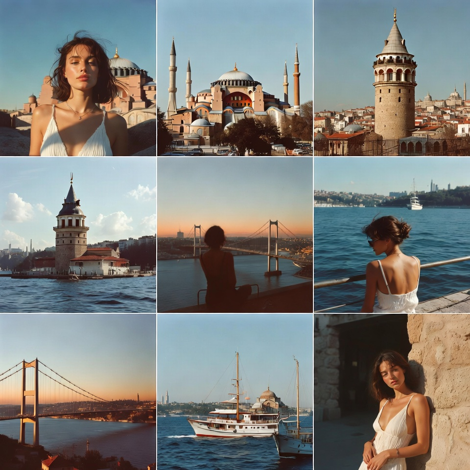 Instagram Travel Grid of an Attractive Woman in Istanbul 2