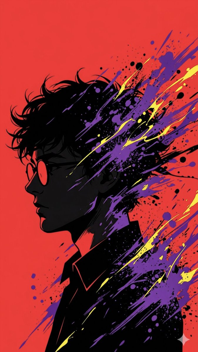 Pop Art Silhouette Splatter 1