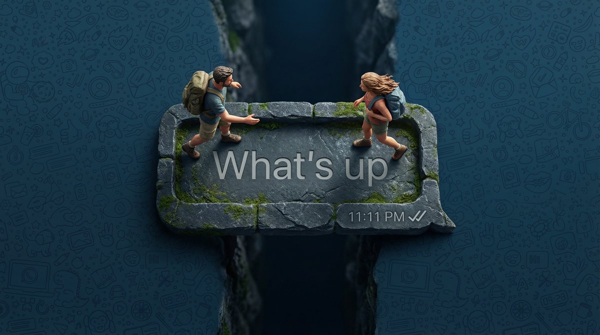 WhatsApp Speech Bubble Bridge Macro Photography 1