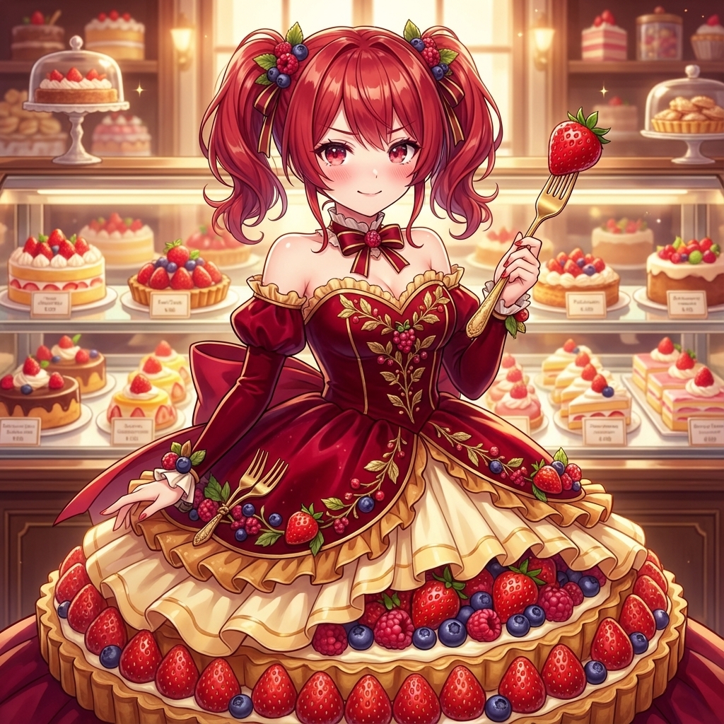 Image Conversion to Berry Tart Dress Style 1