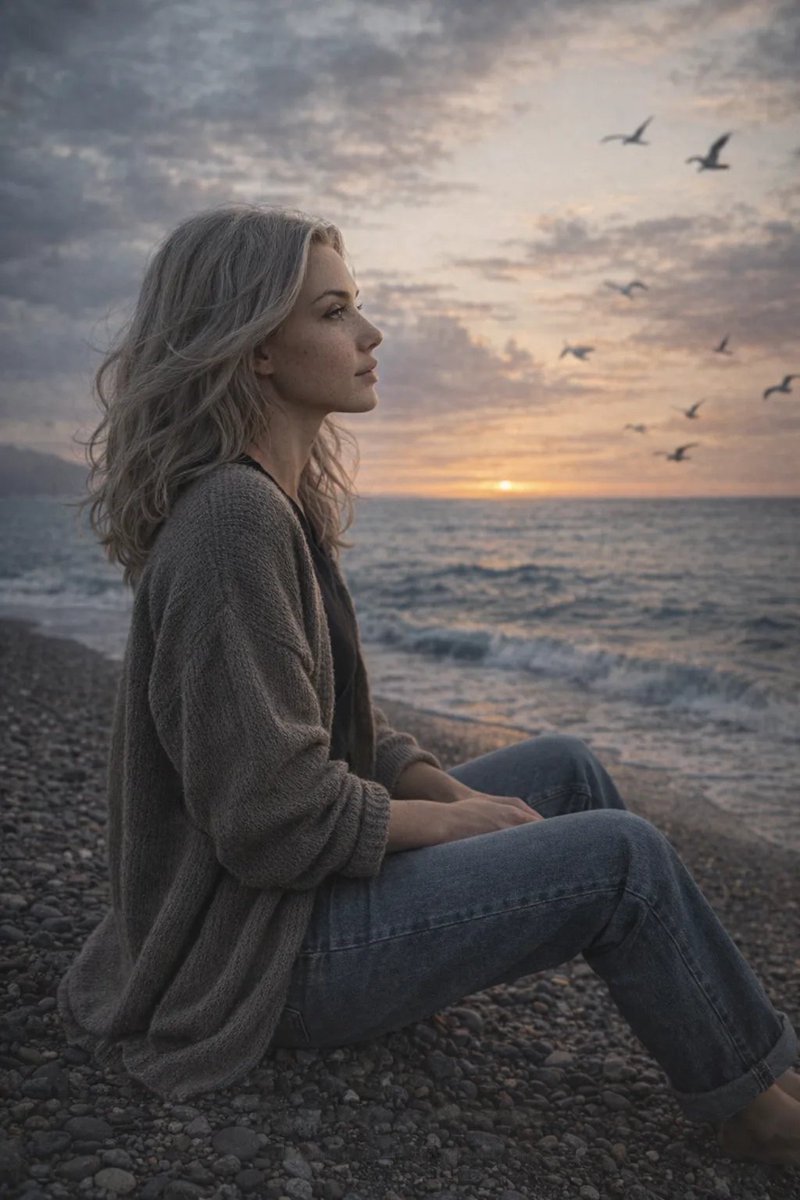 Cinematic Seaside Scene Prompt with Detailed Texture Requirements 1