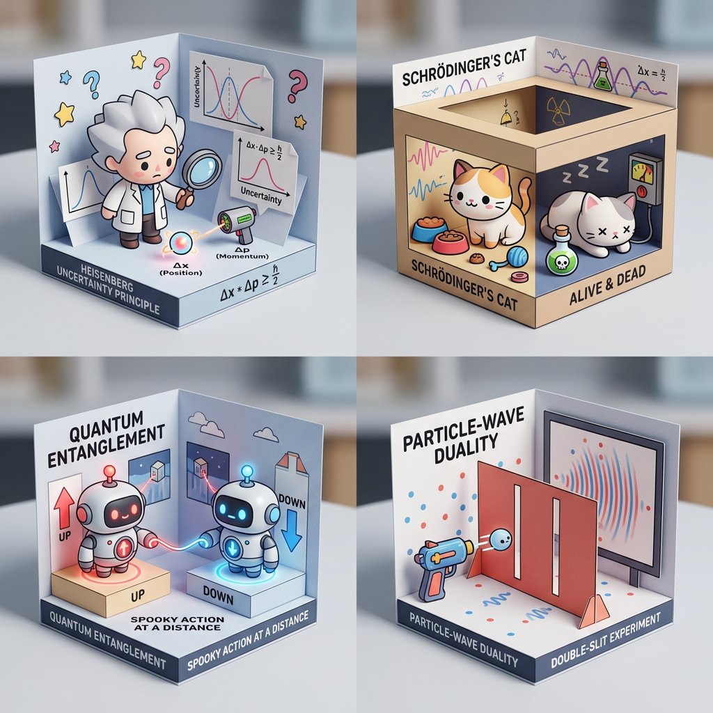 Visualizing Quantum Mechanics with Diorama Style 2