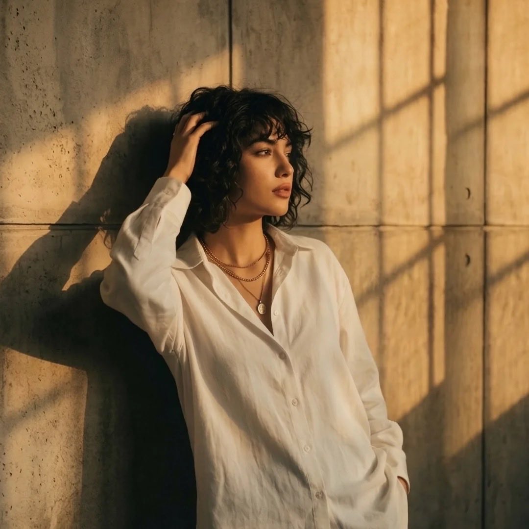 Moody Cinematic Portrait at Golden Hour 1