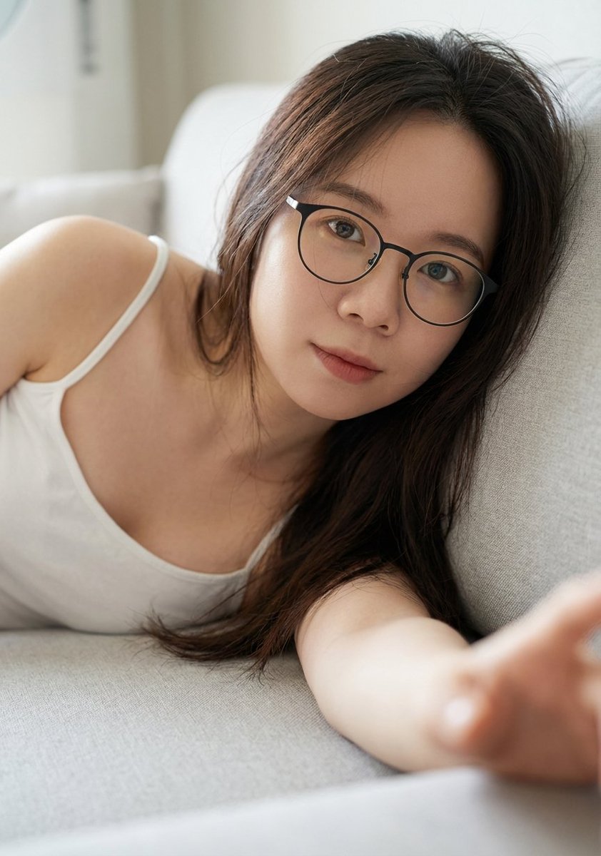 Intimate Portrait of a Woman on a Couch 3