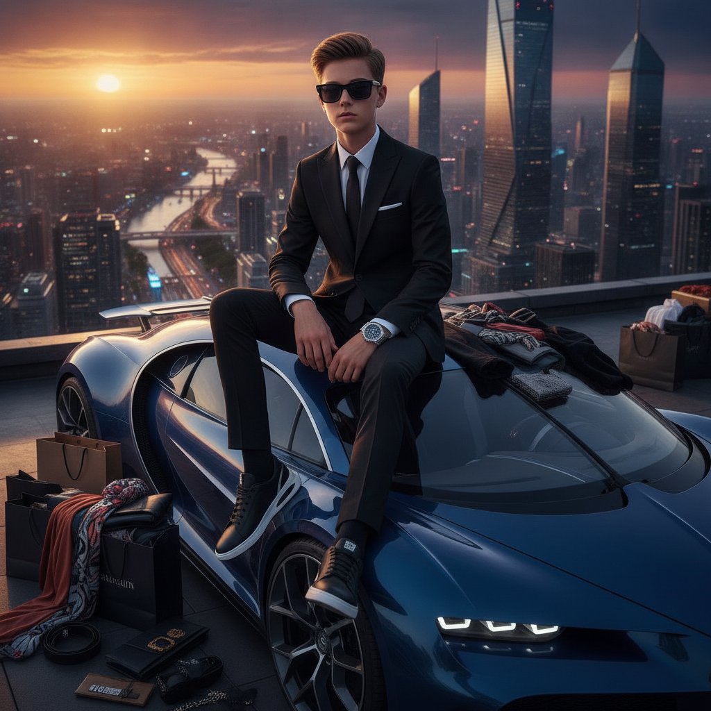 Futuristic Luxury Supercar Lifestyle 1