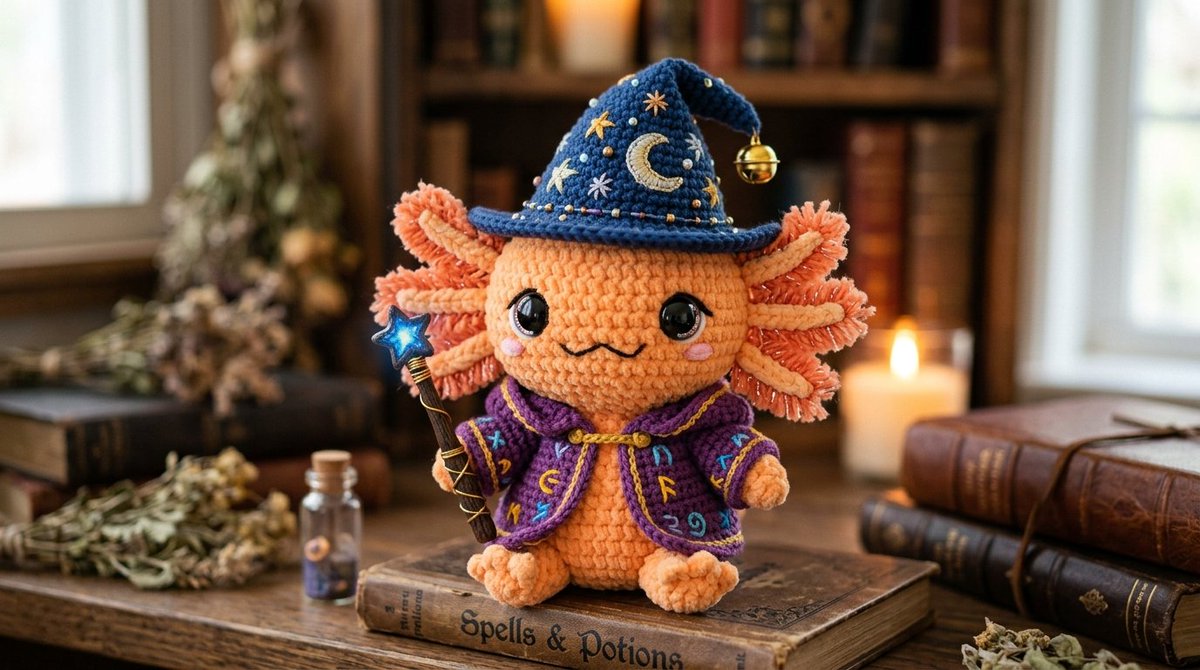 Cute Amigurumi Wizard Plush 4