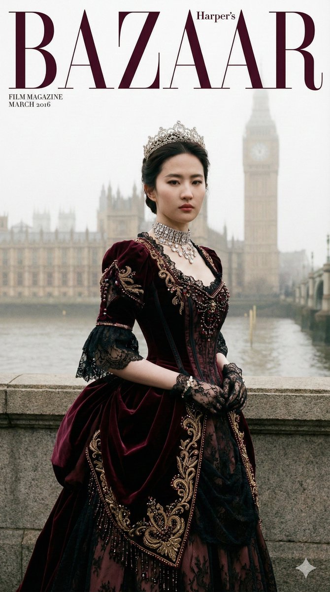 Victorian Gothic Royal Portrait Magazine Cover Prompt 1