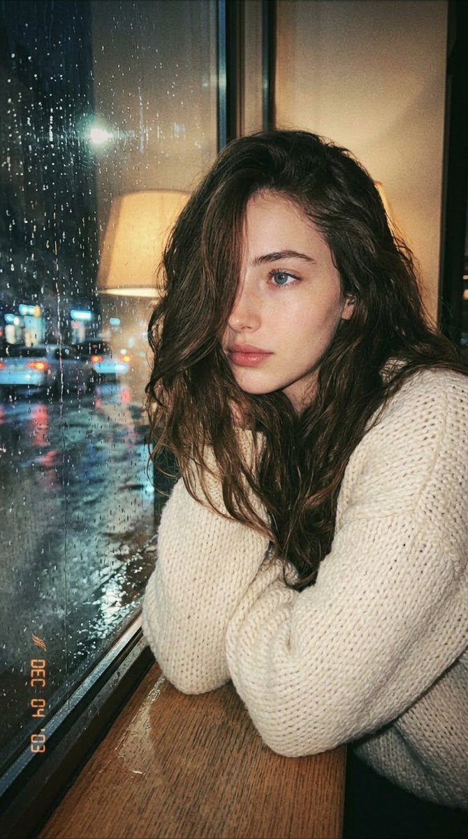 Nostalgic Rainy Window Portrait 1