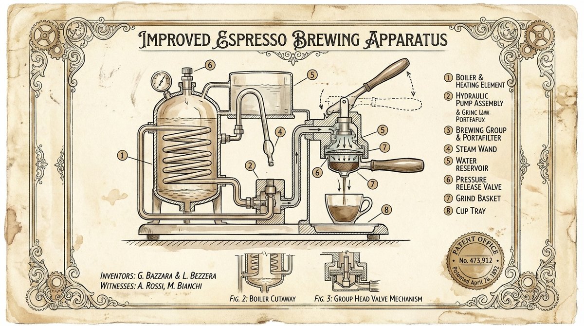 Vintage Patent Drawing Technical Illustration 1