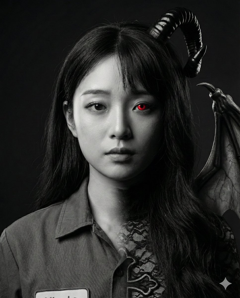 Human-Succubus Fusion Portrait Prompt 2