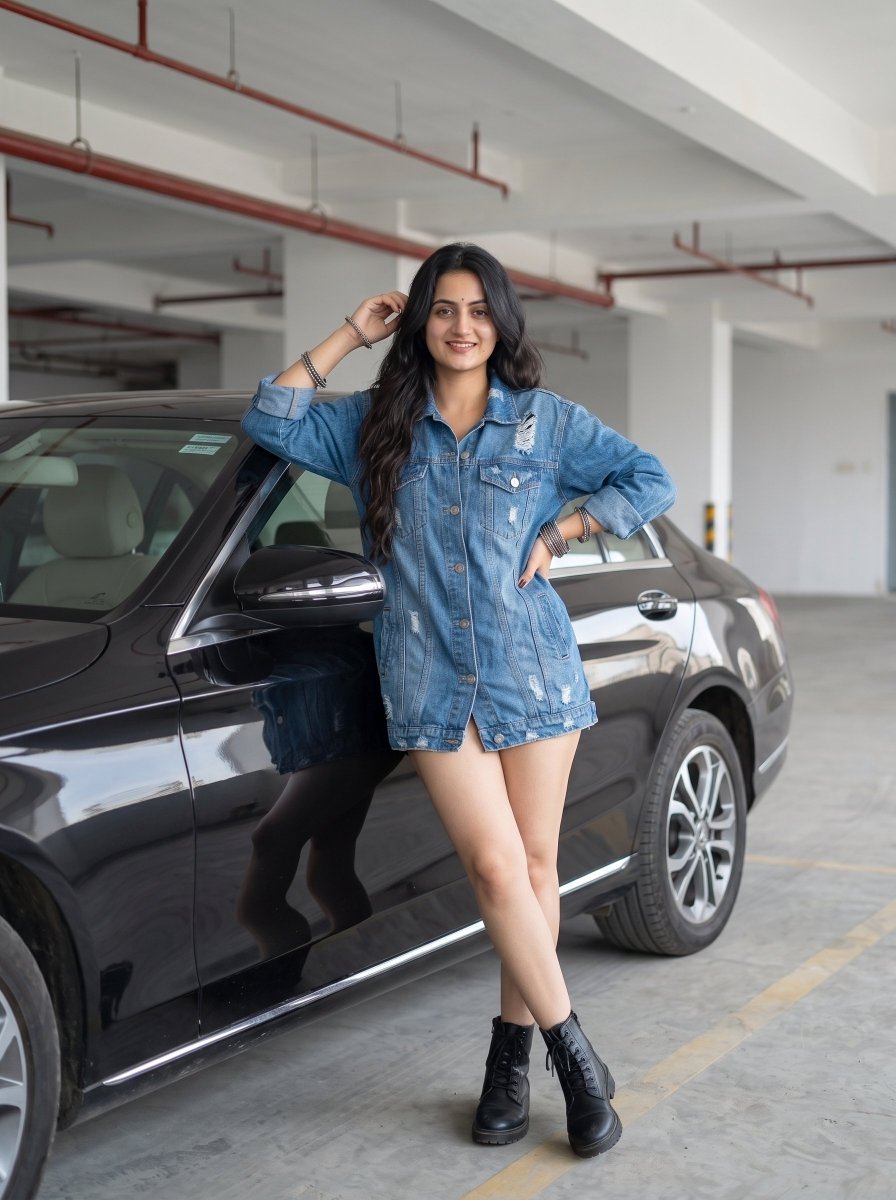 Cinematic Fashion Portrait with Luxury Car 2