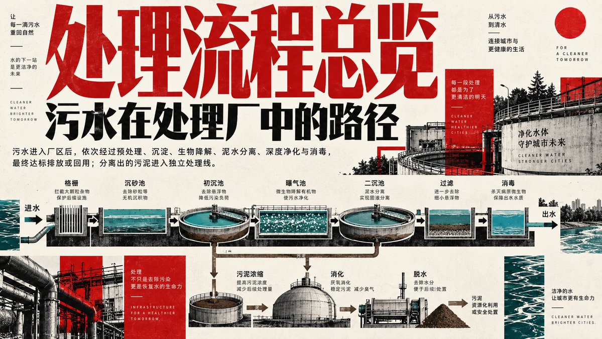 信息图 / 教育视觉图 - 污水处理厂信息图 2