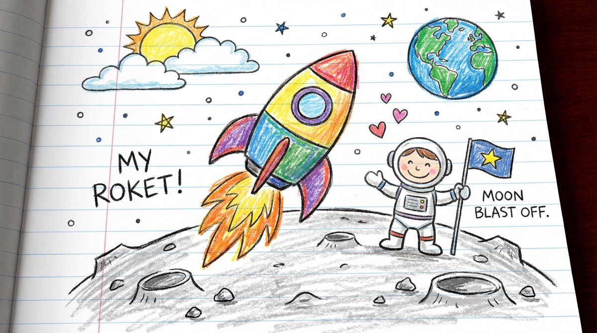 Child's Crayon Drawing Style Generator 3