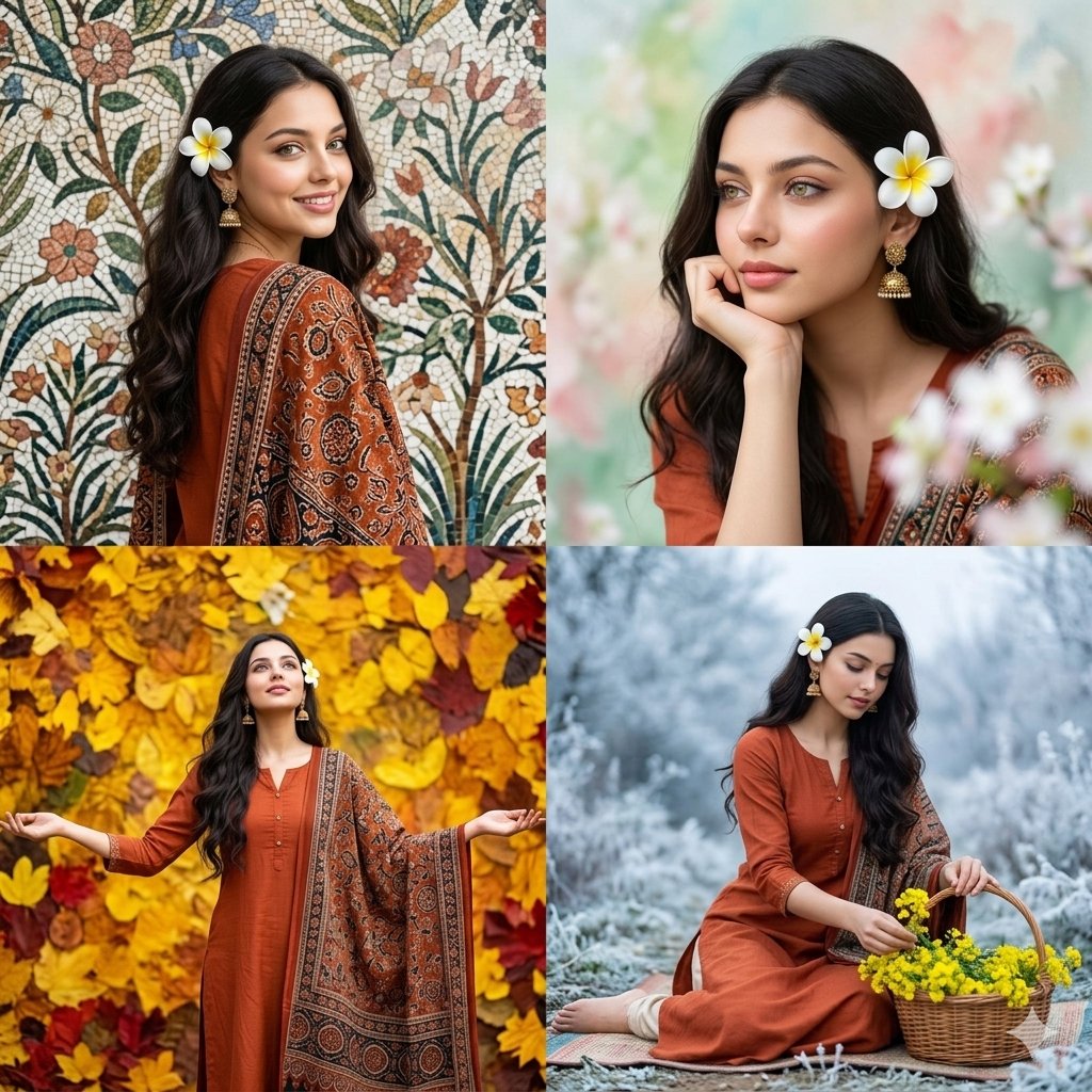 Four Seasons Portrait Collage 1