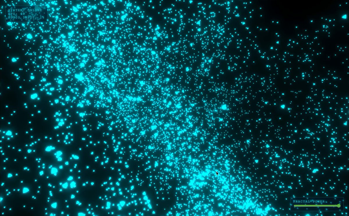 在 Three.js 中使用音频响应粒子渲染 Raymarched Mandelbulb 分形