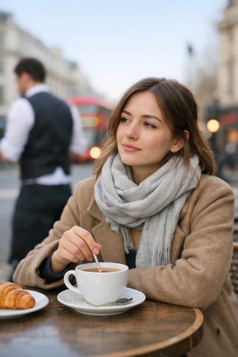 Cinematic London Morning Restaurant Portrait 1
