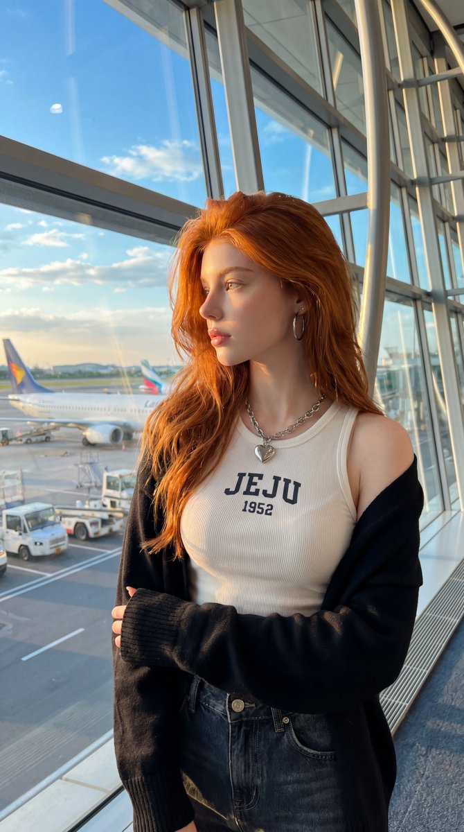 Realistic Airport Terminal Portrait 2
